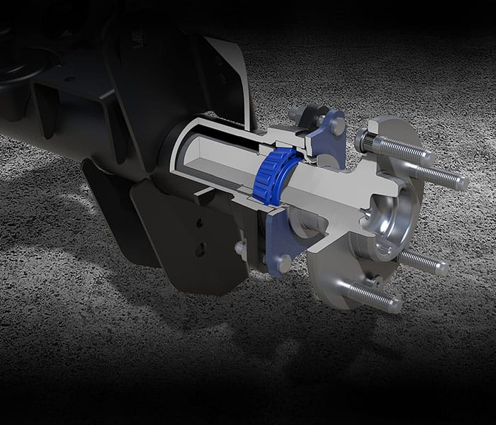 Jeep Wrangler, Semi-floating Dana 44 rear axle