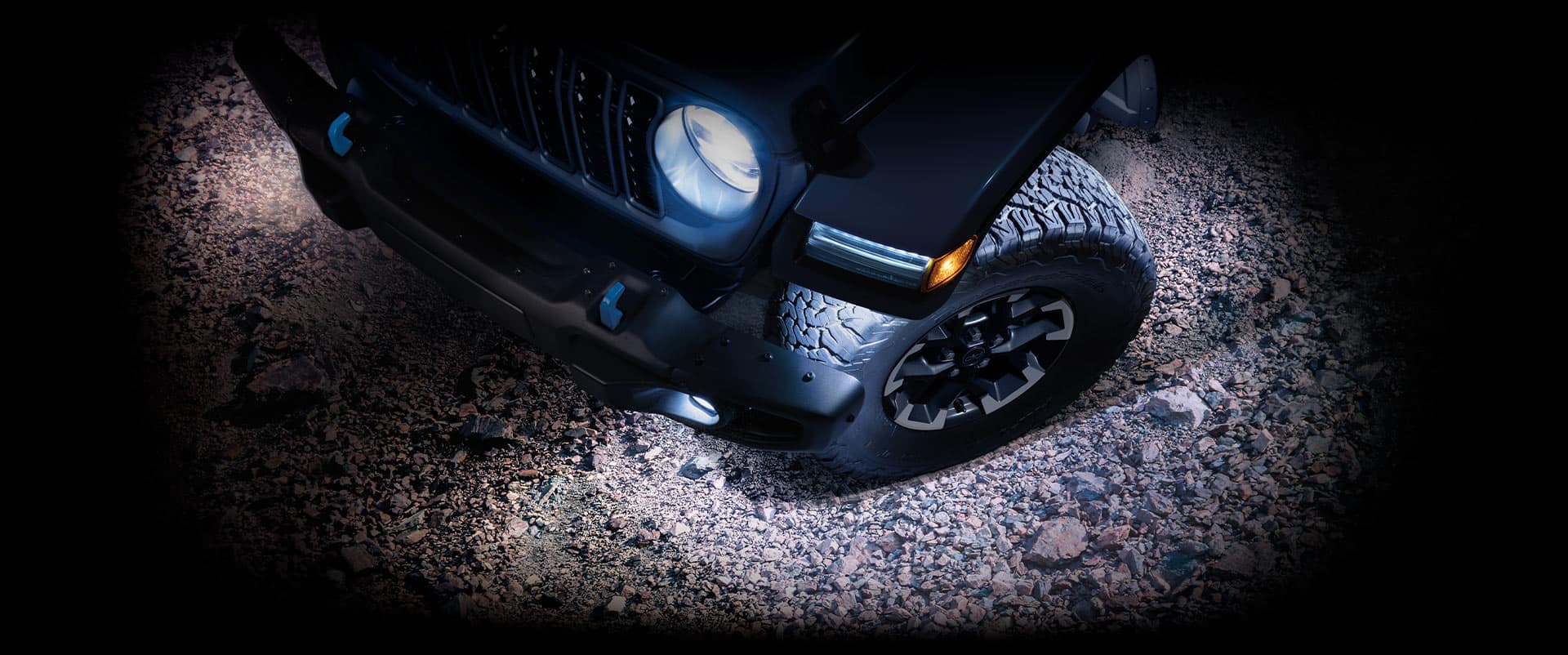 Jeep Wrangler, увімкнені фари