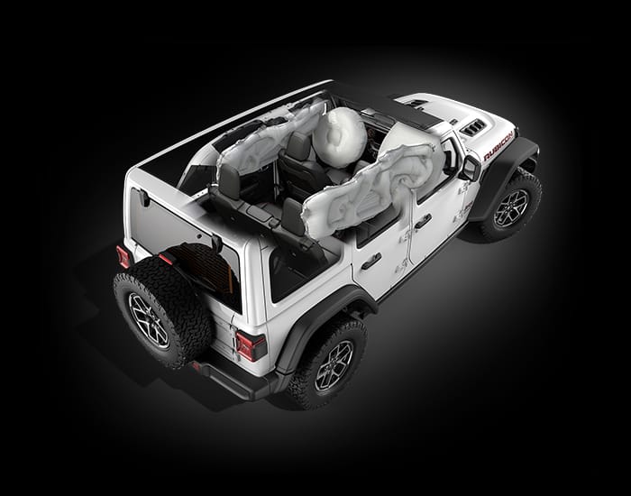 Jeep Wrangler, бічні щитові подушки безпеки