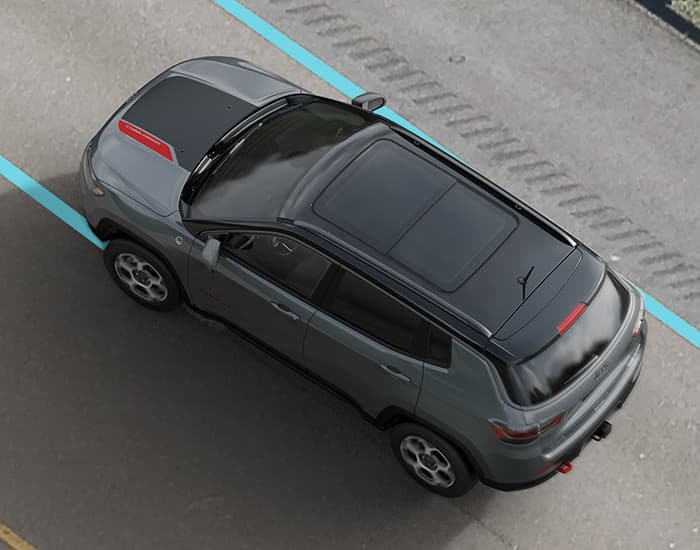 Jeep Compass, утримання в смузі руху