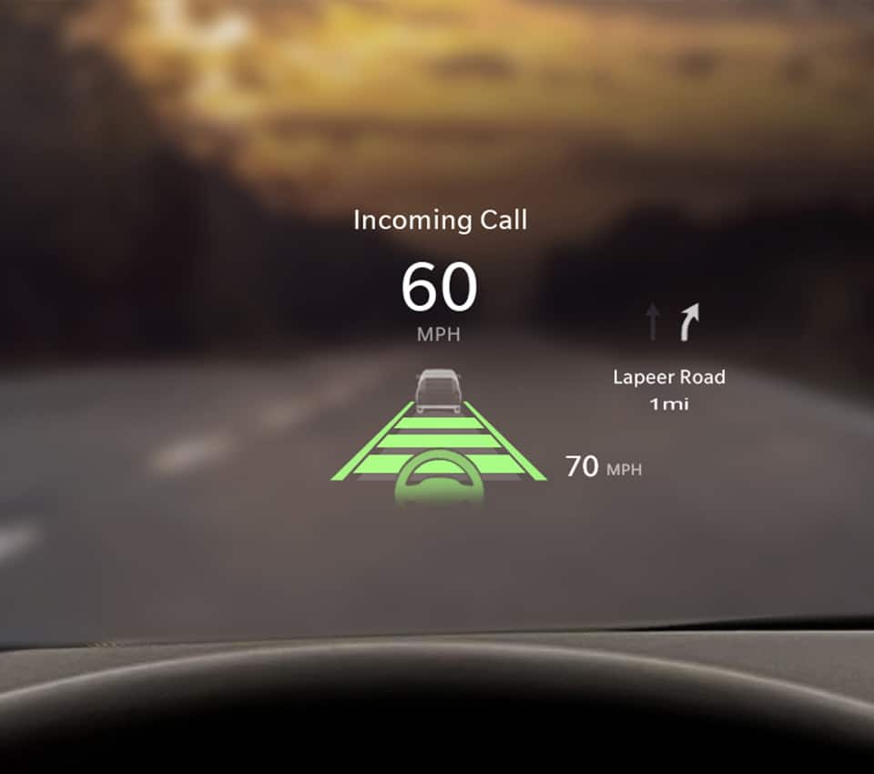 Jeep Grand Cherokee, кольоровий Head-Up дисплей